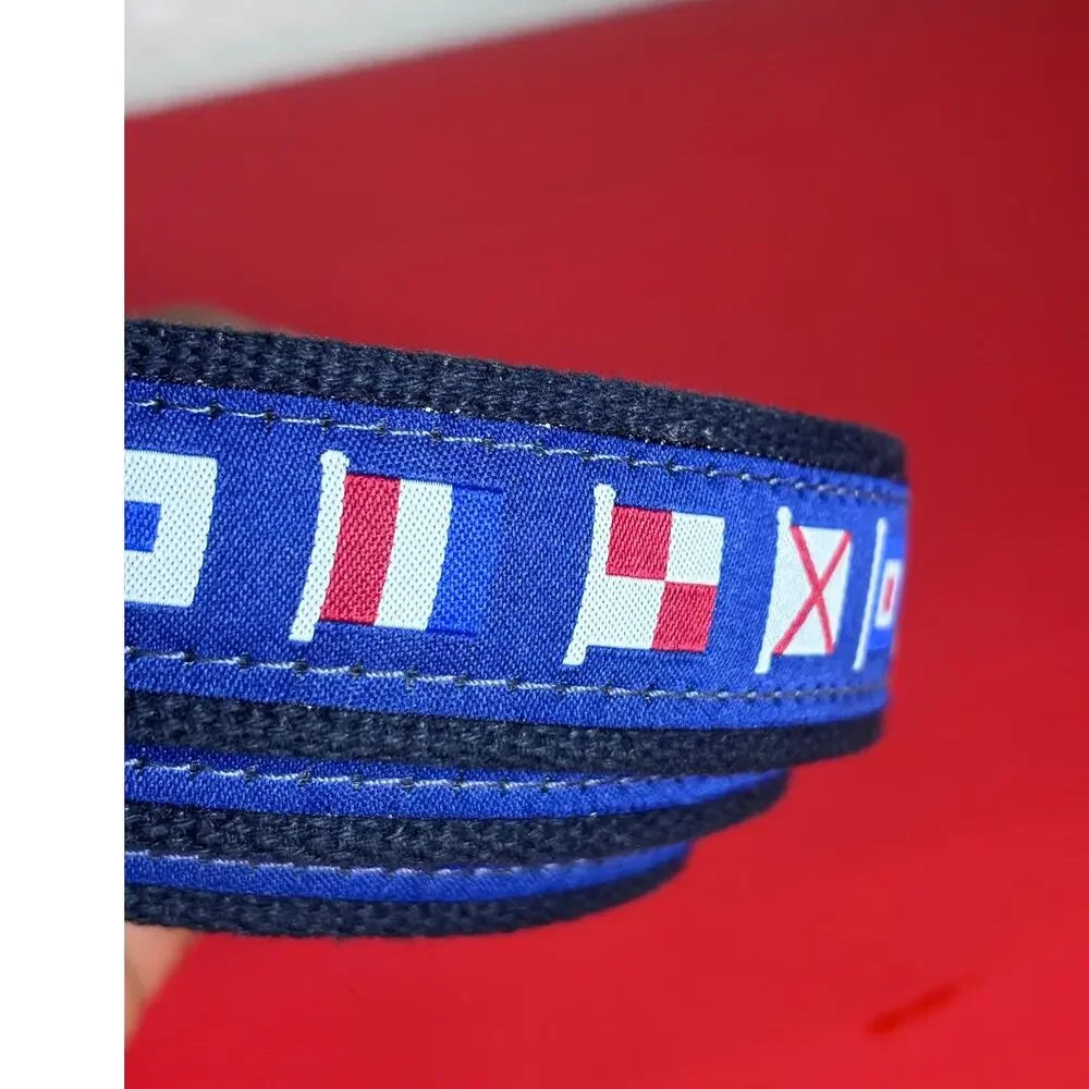 Blue Nautical Flags Cotton Belt size 46